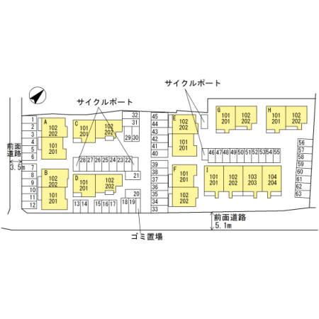 HEARTY’S　ENTの区画図