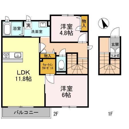 HEARTY’S　ENTの間取り
