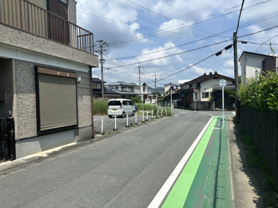 【前面道路含む現地写真】 | 中白川町3丁目売地 | 子育て環境良好！白川小徒歩1.5分＆陽当り豊かな南道路の土地