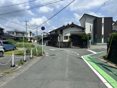 【前面道路含む現地写真】 | 中白川町3丁目売地 | 白川小学校まで徒歩1.5分！毎日のお迎えも楽々