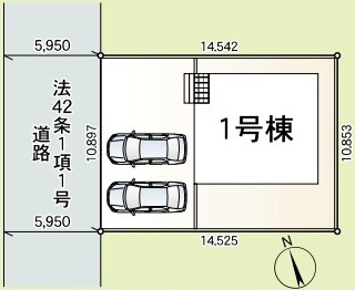 牛久市上柏田　第9　新築戸建ての区画図|区画図です♪