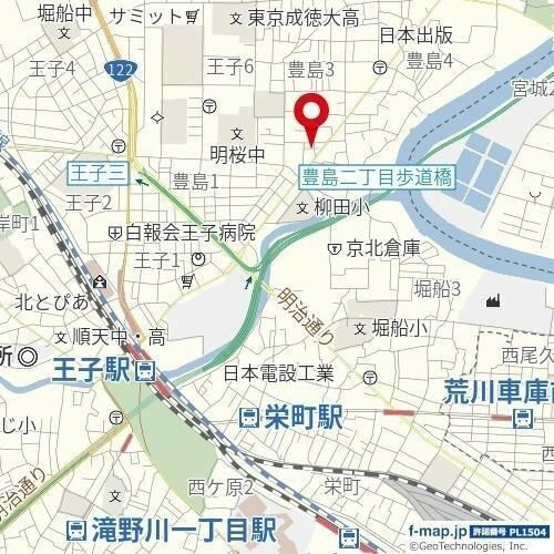 セントパレス王子の地図