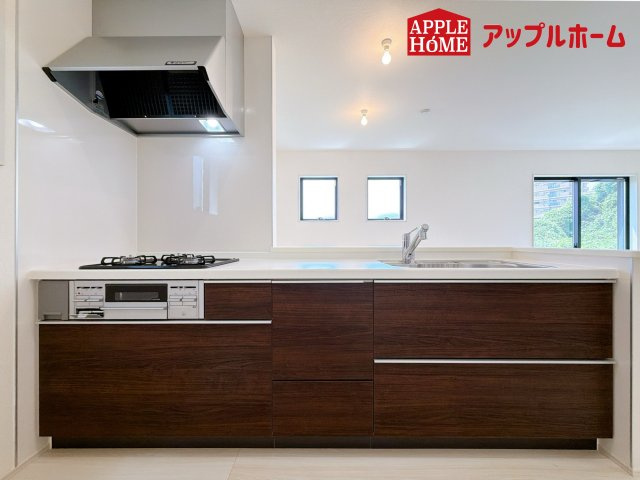 さいたま市見沼区東宮下のキッチン|キッチンの収納も充実☆生活の質が向上すること間違いなしの充実設備です。