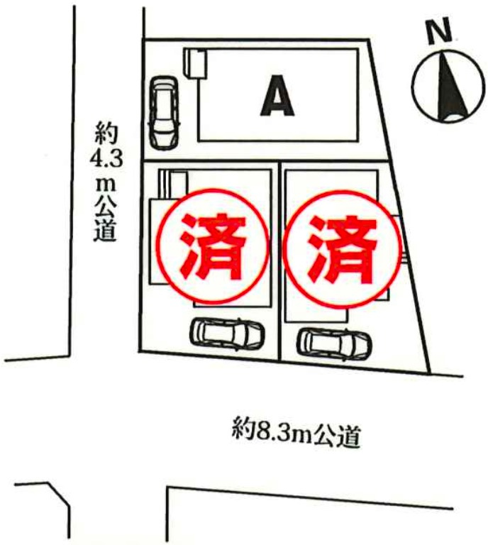 さいたま市桜区神田の区画図