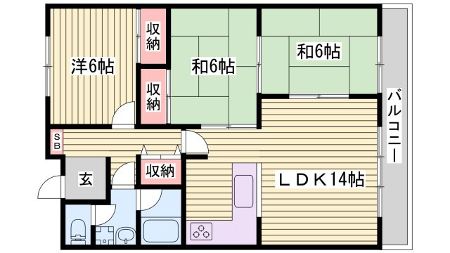 ハイツA＆Gの間取り