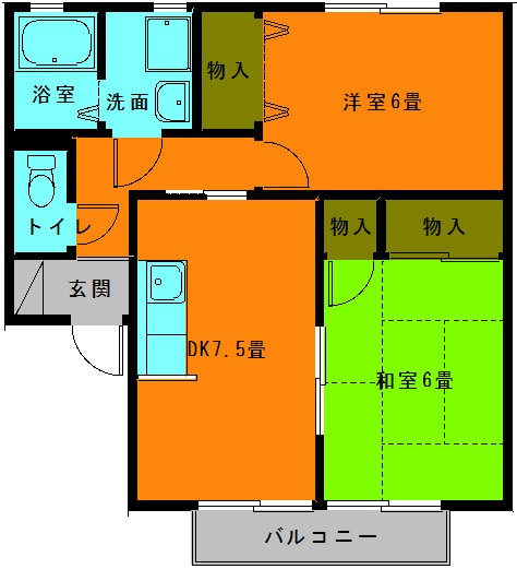 【10,000円キャッシュバック対象物件】の間取り