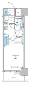 西宮市本町の賃貸マンションの間取り