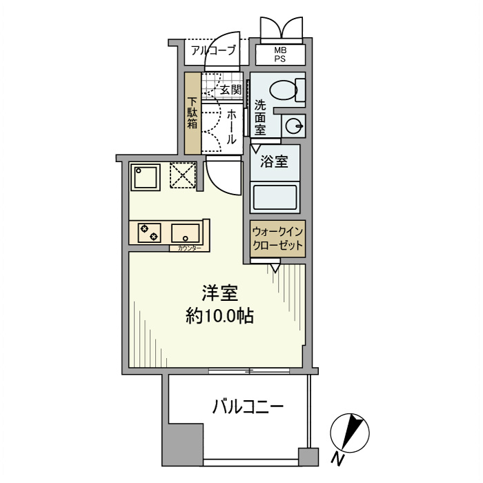サムティ三宮レガニールの間取り