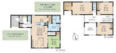【間取り】 | 4LDKはリビングダイニングキッチンと4つの居室がある間取りで、大家族や二世帯住宅に最適。広々としたリビングで家族団らんを楽しみ、個室でプライベートな時間も確保でき、快適な生活を送ることができますよ。