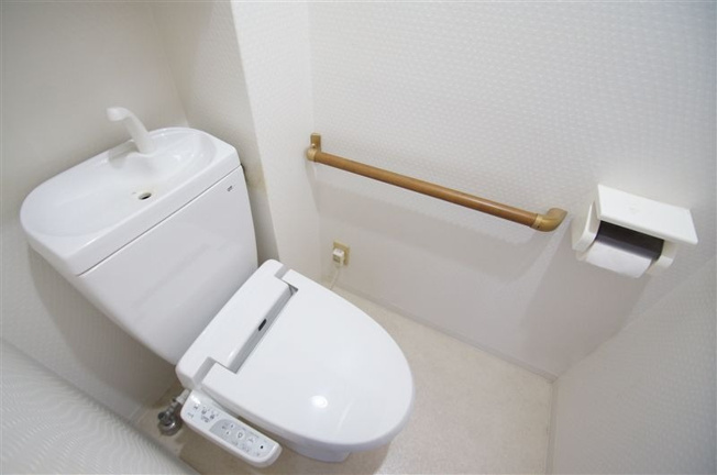 【トイレ】 | スカイハイツ香椎 | いつも綺麗に清潔に！ウォッシュレット付きトイレです