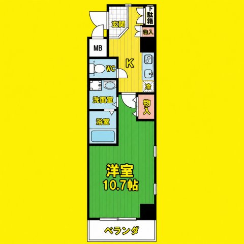 サウス名駅　名古屋市賃貸　仲介手数料無料の間取り