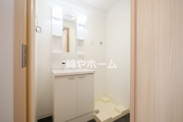GARDENIA城東の洗面所|広い洗面スペース