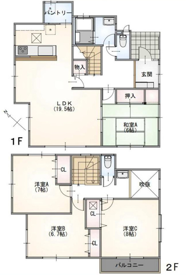 【間取り】 | 4LDKはリビングダイニングキッチンと4つの居室がある間取りで、大家族や二世帯住宅に最適。広々としたリビングで家族団らんを楽しみ、個室でプライベートな時間も確保でき、快適な生活を送ることができますよ。