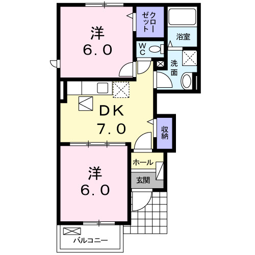 【間取り】 | ウエスト　ヒルズⅡ | ◆初期費用最安値コミット！「もっとお得に賃貸」を叶えます♪
◆見積もりのセカンドオピニオンも開催中♪検討中の物件もお気軽に相談下さい。
※既にお申込み済みの場合はご遠慮下さい。
