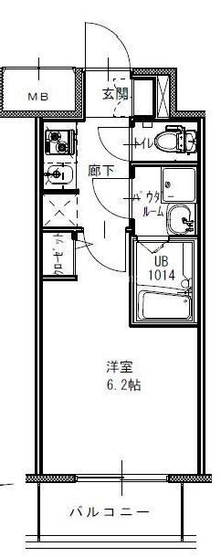 S-RESIDENCE南堀江の間取り