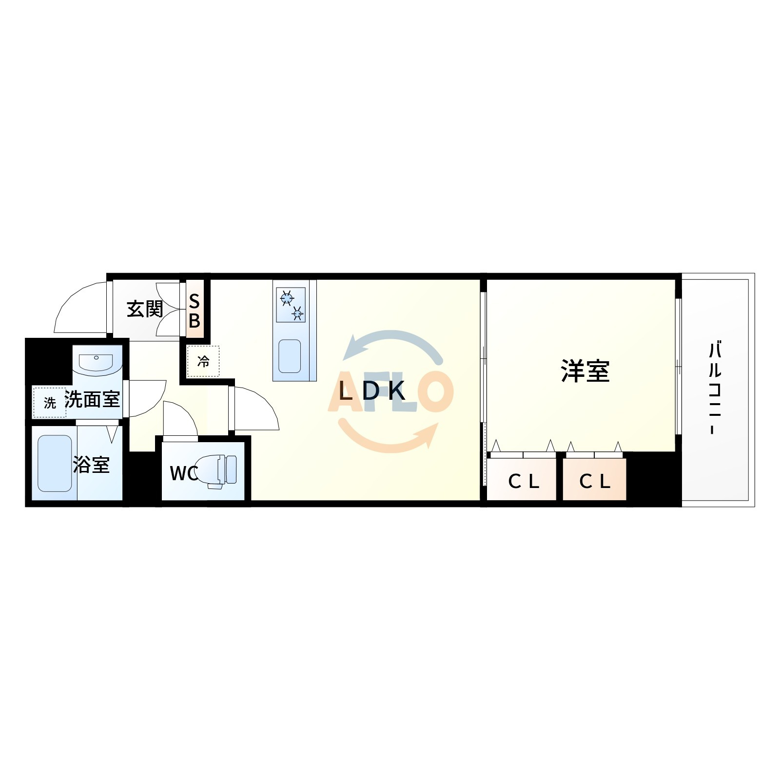 セントロイヤルクラブ新大阪の間取り|間取り