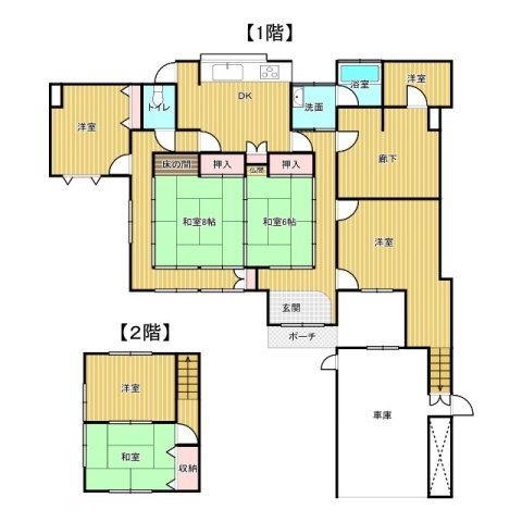 東金市福俵　中古戸建の間取り