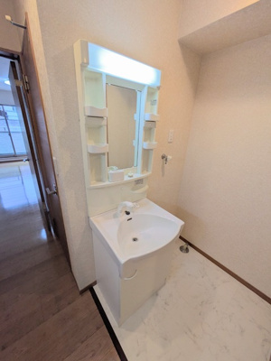 奥行きのある収納です