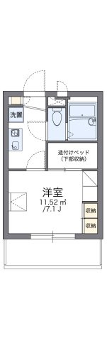 レオパレスクワトロの間取り