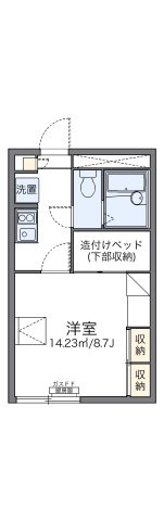レオパレス有信の間取り|代表的な間取のため実際の間取とは異なる場合があります
