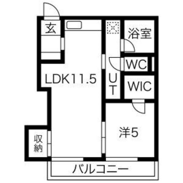 岐阜市加納新本町３丁目のアパートの間取り