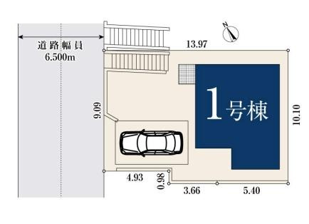 横浜市青葉区市ケ尾町の新築一戸建の区画図|限定1棟の販売です！
お気軽にお問合せ下さい！