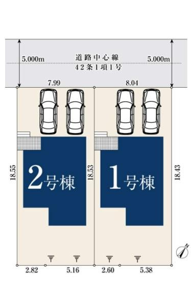 横浜市金沢区富岡西４丁目の新築一戸建の区画図|限定2棟の販売です！
お気軽にお問合せ下さい！