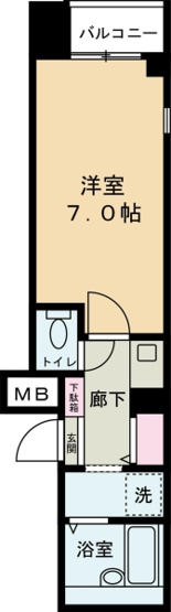 【間取り】 | シャトー三和船場