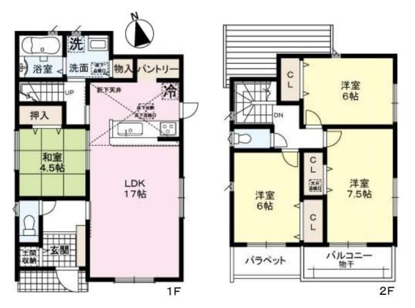 ファーストタウン小明町 ／新築一戸建の間取り