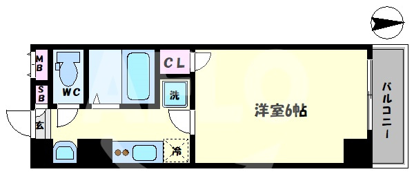 グランパシフィック鶴橋の間取り|グランパシフィック鶴橋　間取り