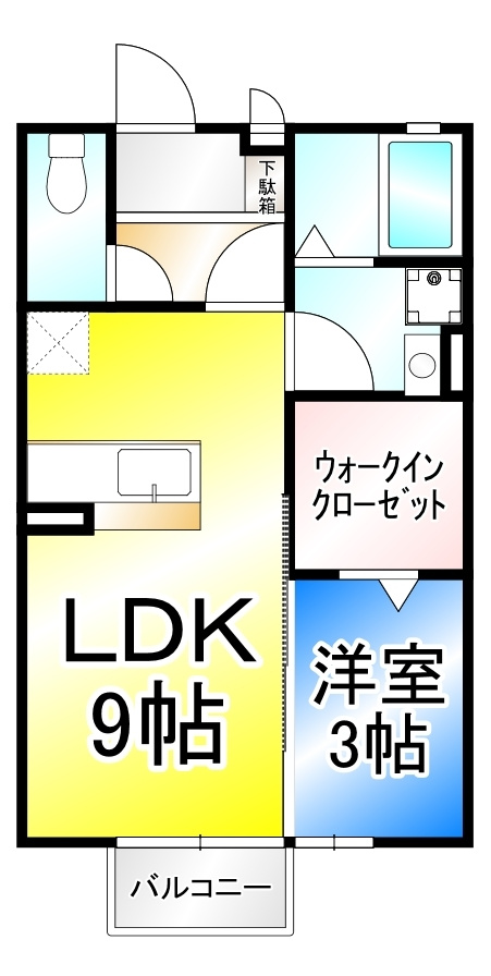 プレジールの間取り