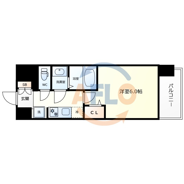 アドバンス大阪クラージュの間取り|アドバンス大阪クラージュ　間取り