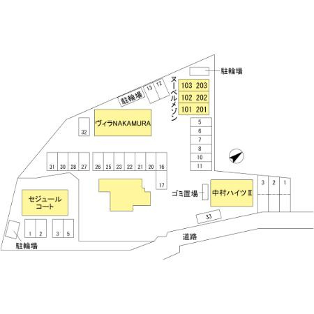 ヌーベルメゾンの区画図