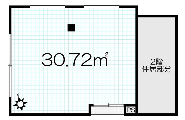 Ｋ１下寺町（店舗）の間取り|図面・画像と現況が相違する時は現況を優先させていただきます。