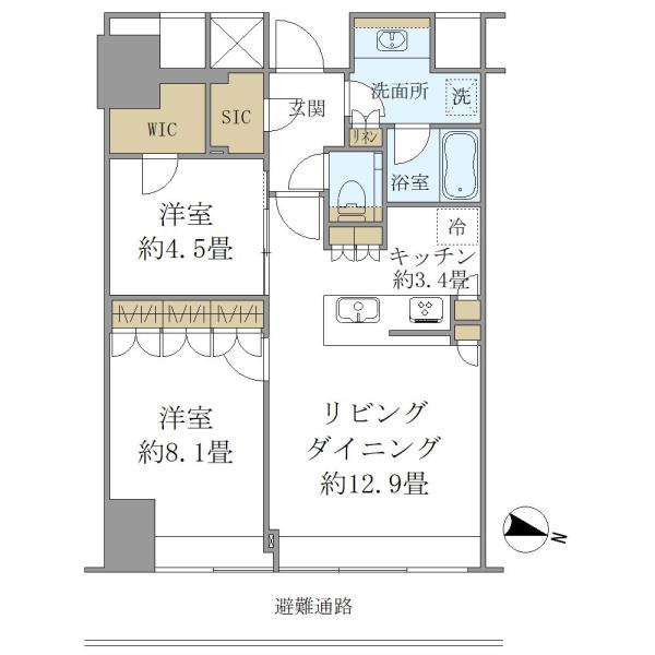 ＢｒｉｌｌｉａＴｏｗｅｒ堂島の間取り