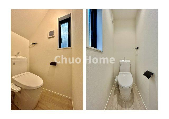 葛飾区青戸3丁目新築分譲住宅のトイレ|【トイレ×2】温水洗浄便座機能付きトイレ。温水洗浄便座は清潔にお使いいただくための大切なアイテムです。
