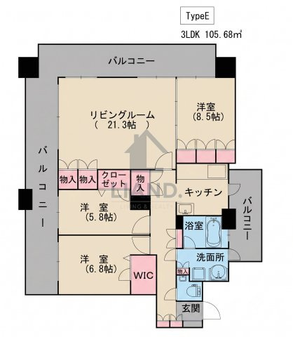 ラピスラズリ・カーサ　西新小学校区の間取り|ラピスラズリ・カーサ