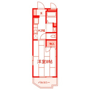 藤沢市善行３丁目の賃貸マンションの間取り