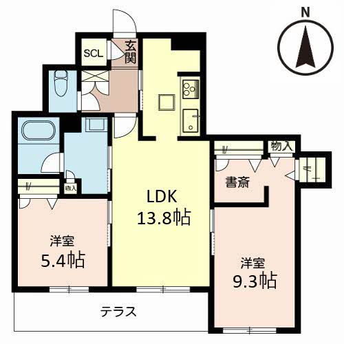 ＴＥＲＲＡＣＥ甲子園花園の間取り