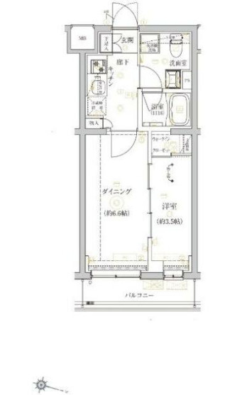 ベルシード野毛山公園の間取り
