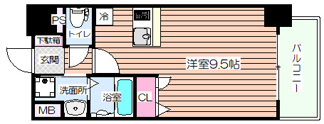 【間取り】 | プレサンス新大阪クレスタ