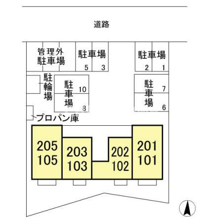 セジュールＴ・Ｍの区画図|当社、チルホームのHPもご覧ください(^^)/物件情報多数♪