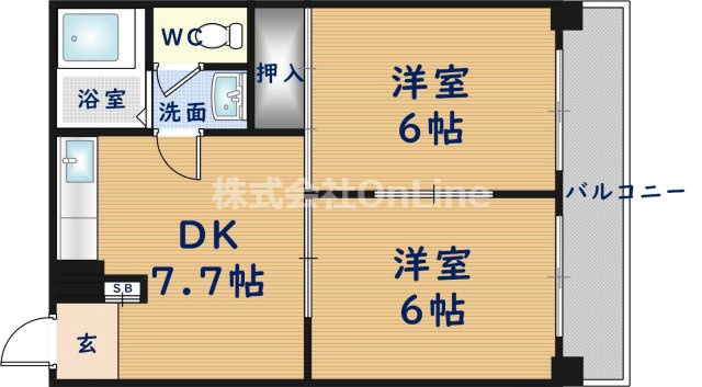 メゾン長田の間取り