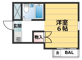 ハイツ東の間取り