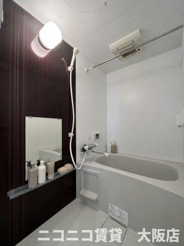 大阪市旭区高殿６丁目のアパートの浴室|CG画像です。家具家電付きではありません