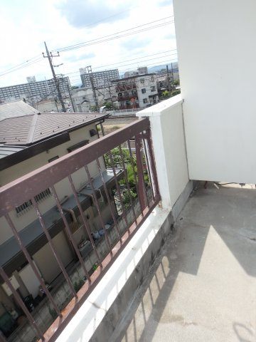 平田マンションのバルコニー