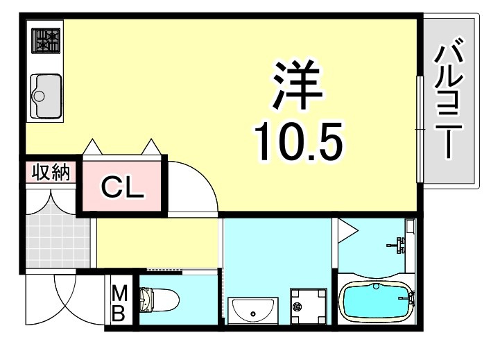 さくら神戸長田の間取り