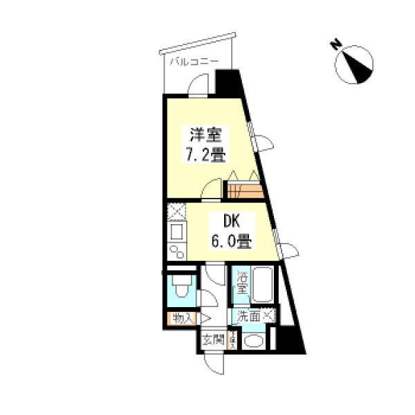 TKフラッツ渋谷の間取り
