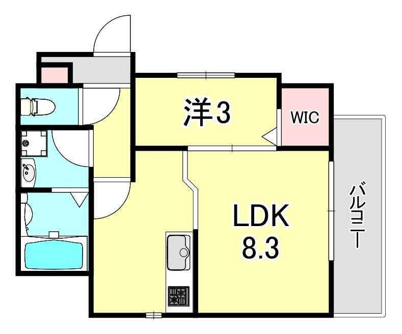 エハコ日暮通の間取り