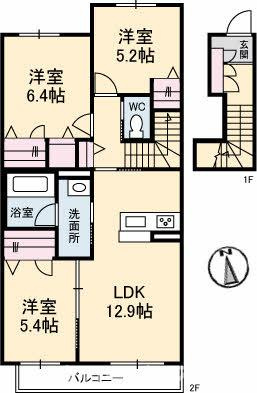 シャーメゾン池園の間取り